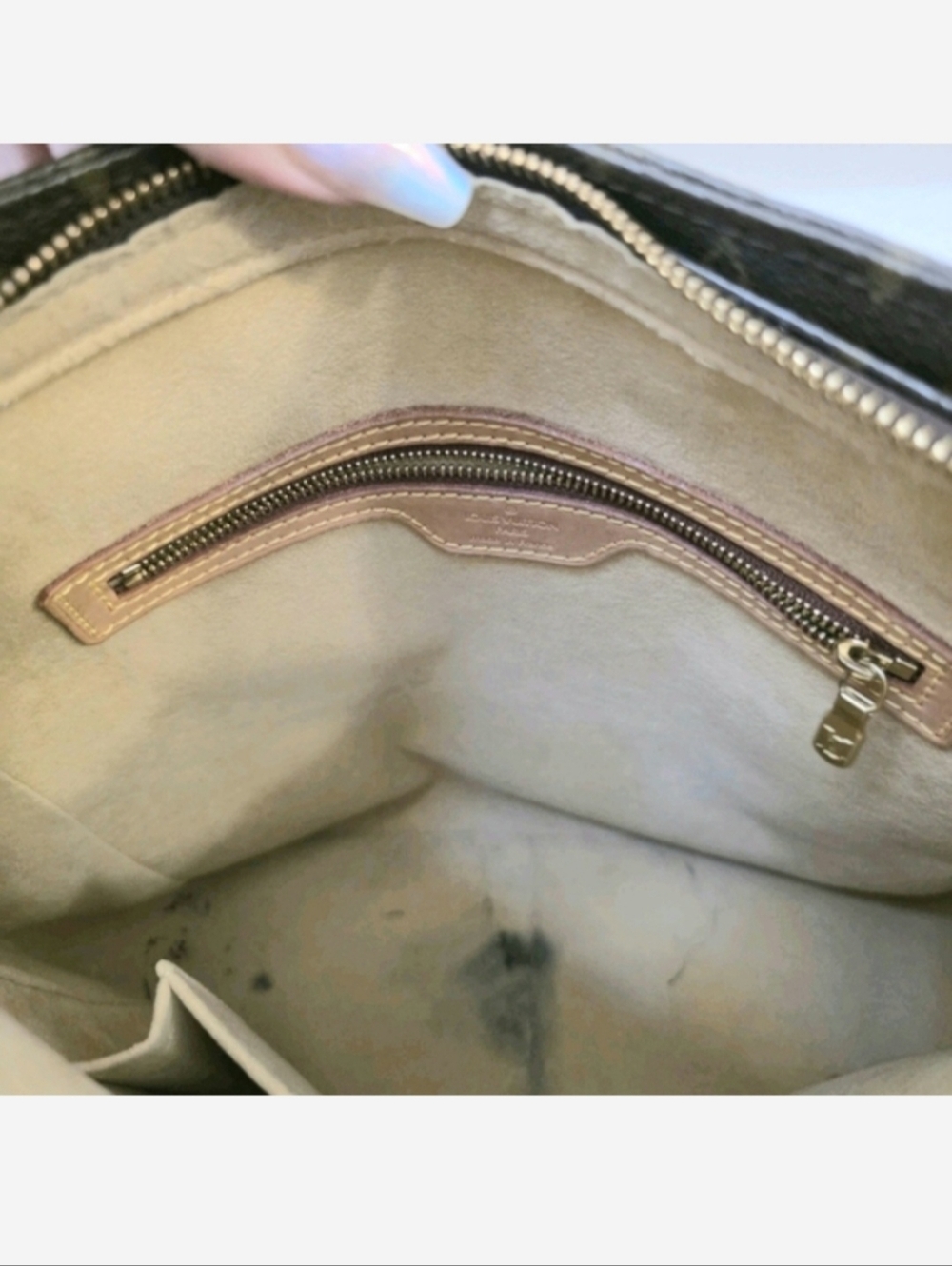 Louis Vuitton Brown Tan Monogram Canvas Looping Shoulder Bag - Picture 12 of 15